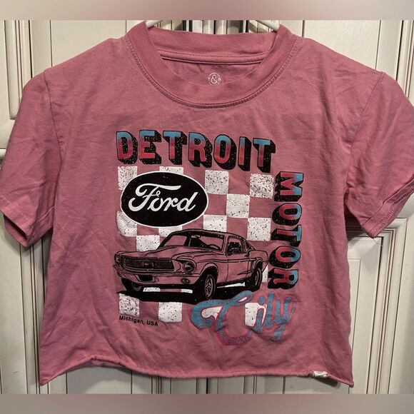 T&B girls Detroit Classic Shirt -Sz 10-12 - Picture 3 of 6